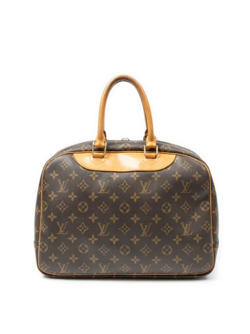 Louis Vuitton Deauville Brown Monogram Canvas Handbag